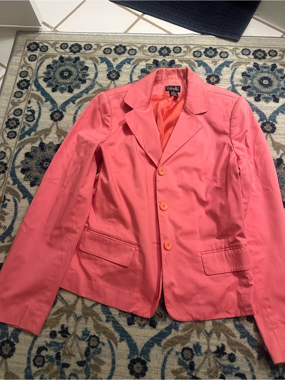 Rafaella Coral Pink Blazer Size 12